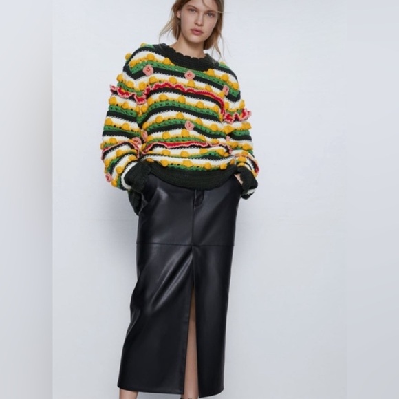 Zara limited edition embellished sweater size M - Picture 3 of 7